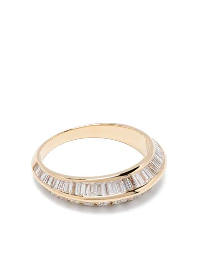 Lizzie Mandler Fine Jewelry 18kt Yellow Gold Diamond Crescent Ring