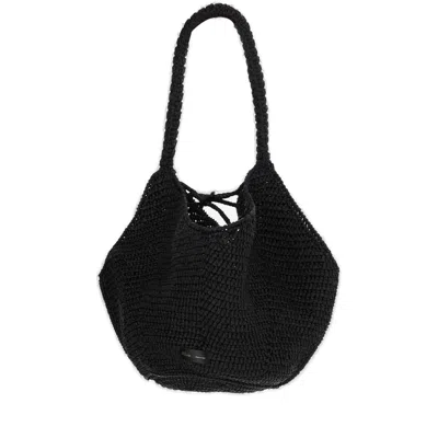 Khaite The Medium Lotus Tote Bag In Black