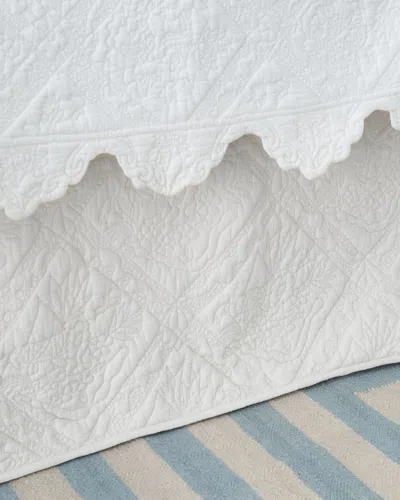 Amity Home King Zella Quilted Dust Skirt In White