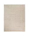 Exquisite Rugs Spiral Quads Rug, 6' X 9' In Soft Beige