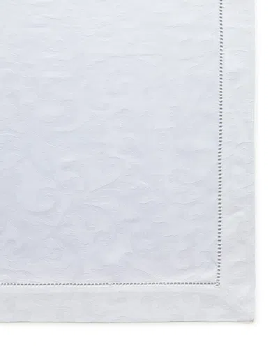 Sferra Plume Jacquard 70" X 108" Tablecloth In White