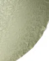 Sferra Acanthus Jacquard Round Tablecloth, 104 "dia In Sage
