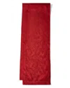 Sferra Plume Jacquard 108"l Table Runner In Red