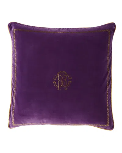 Roberto Cavalli Venezie Cushion In Purple