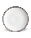 L'objet Corde Salad/dessert Plate, White/silver