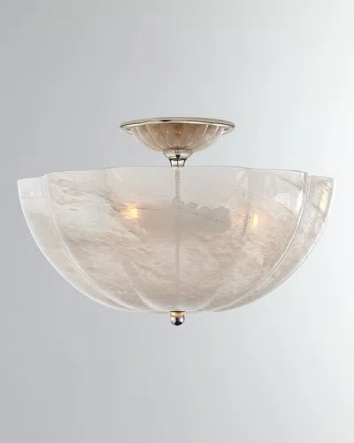 Visual Comfort Signature Rosehill Semi-flush By Aerin In Silver