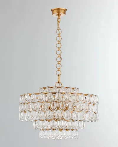 Visual Comfort Signature Liscia Chandelier By Aerin In Gild