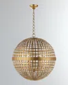 Visual Comfort Signature Mill Large Globe Lantern By Aerin In Aged Iron