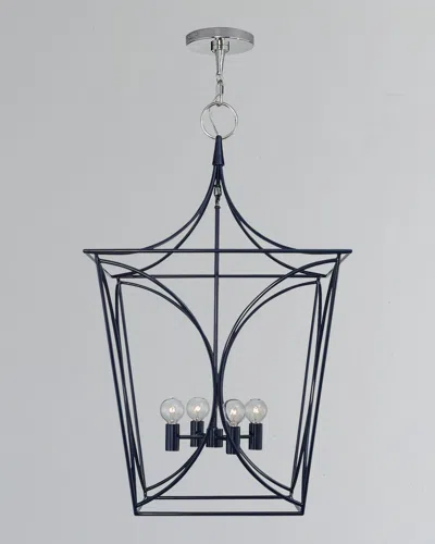 Visual Comfort Signature Cavanagh Medium Lantern In Blue