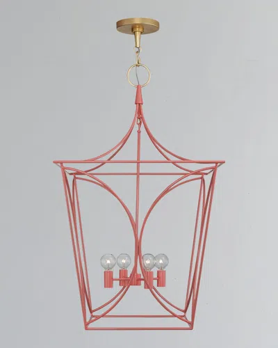 Visual Comfort Signature Cavanagh Medium Lantern In Polished Nickel