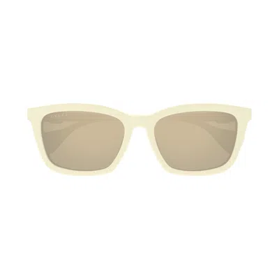 Gucci Eyewear Square Frame Sunglasses In White