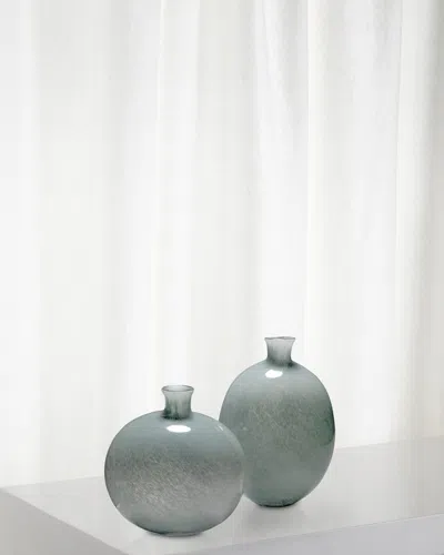 Jamie Young Minx Decorative Vases In Grey Glass
