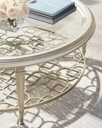 Caracole Social Gathering Coffee Table In Silver