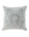 Lili Alessandra Maria Square Applique Decorative Pillow In Blue Pattern