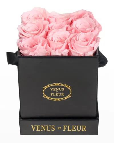 Venus Et Fleur Classic Mini Square Rose Box In Rose Gold