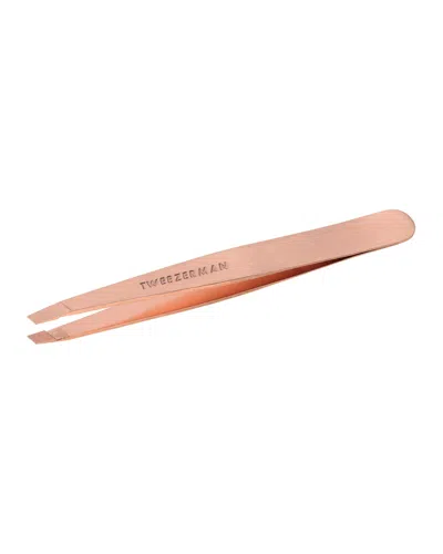 Tweezerman Rose Gold Slant Tweezer In White