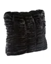 Fabulous Furs Couture Collection Pillow In Onyx Mink
