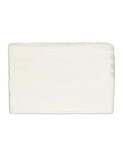 Rian Tricot Quilted Cotton-blend Blanket In Off White