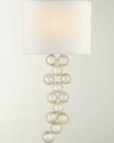 Visual Comfort Signature Milazzo Medium Sconce By Julie Neill In Gild And Crystal