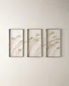 John-richard Collection Windswept Triptych, Set Of 3 In Gold