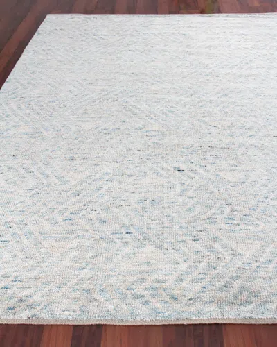 Exquisite Rugs Turner Hand-knotted Rug, 10' X 14' In Blue Gray