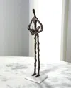 William D Scott Standing Mother Cradling Child Sculpture In Bronze