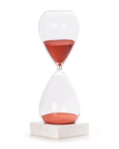 Bey-berk Hand-blown Sand Timer Hourglass (90 Minute) In Red
