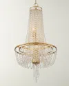 Crystorama Arcadia 4-light Antique Silver Chandelier In Gold