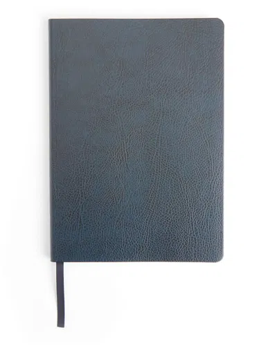 Royce New York Pebble Grain Contemporary Journal In Navy