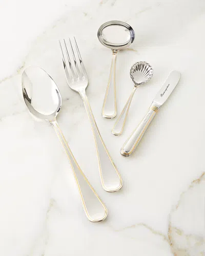 Ricci Silversmith 5-piece Ascot Gold Hostess Flatware Set In Silver