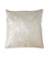 Massoud Hair Hide Pillow, 19"sq. In Silver