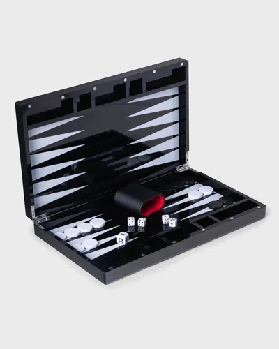 Bey-berk Damien Acrylic Backgammon Set In Black