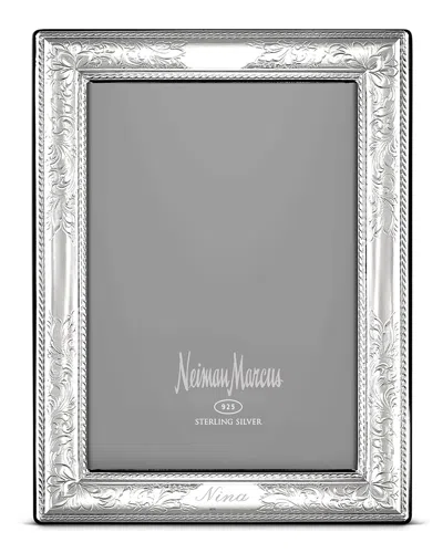 Cunill America Vintage Personalized Frame, 8" X 10" In Silver Script Font