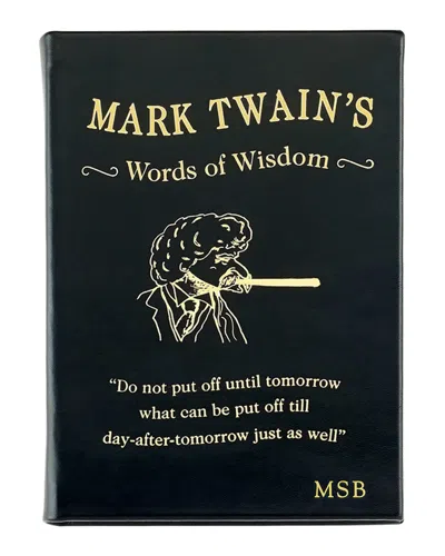 Graphic Image Mark Twain's Words Of Wisdom Book By Mark Twain In Black