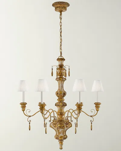 Visual Comfort Signature Marylea Large Hand Carved Chandelier By Ralph Lauren Home In Gold