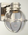 Visual Comfort Signature Gracie Single Sconce By Chapman & Myers In Silver