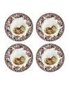Spode Woodland Salad Plates, Set Of 4 In Quail