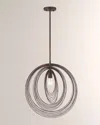 Crystorama Doral 1-light Pendant In Forged Bronze