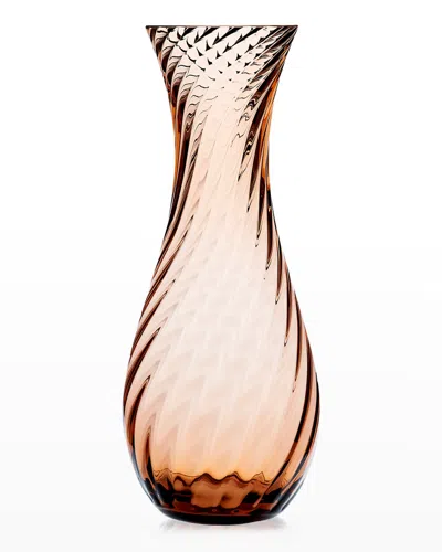 Caskata Quinn Optic Clear Carafe In Amber