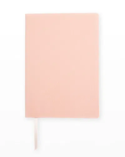 Royce New York Pebbled Leather Contemporary Journal In Light Pink