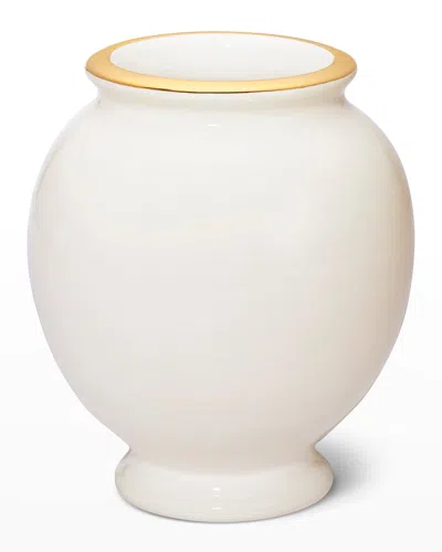 Aerin Siena Small Vase In Cream