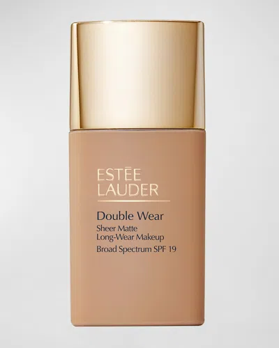 Estée Lauder Double Wear Sheer Matte Longwear Makeup - Spf 19 In N Wheat (medium With Neutral Subtle Gold