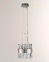 Allegri Crystal By Kalco Lighting Glacier 10" Led Mini Pendant In Polished Chrome