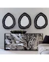 The Phillips Collection Geode Mirror In Black, Silver