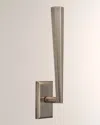 Visual Comfort Signature Galahad Single Sconce By Thomas O'brien In Antique Nickel