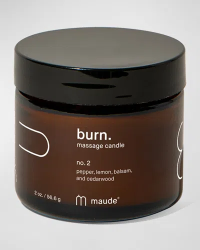 Maude 2 Oz. Burn No. 2 Massage Candle In Brown