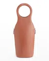 Royce New York Leather Wine/champagne Bottle Carrying Case In Tan