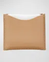 La Bouche Rouge Refillable Leather Compact Case In Chcolate