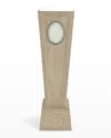 Global Views Proust Pedestal, Black Cerused Oak In Light Brown