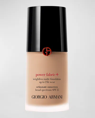 Armani Collezioni Power Fabric+ Matte Foundation With Broad-spectrum Spf 25 In 55